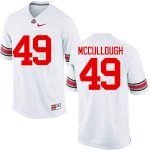 NCAA Ohio State Buckeyes Men's #49 Liam McCullough White Nike Football College Jersey RRM6845BR